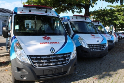 Novas ambulâncias serão destinadas às Bases Descentralizadas de Porto Calvo, Penedo e Delmiro Gouveia