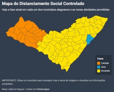 Mapa interativo mostra o que passa a ser permitido em cada município a partir de 12 de agosto; veja mais abaixo